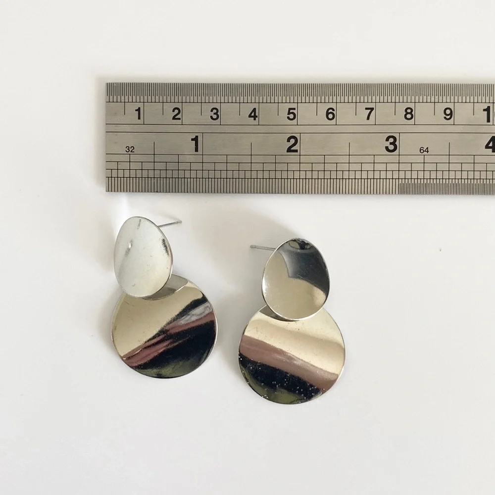 Silvia Statement Earrings (silver color)